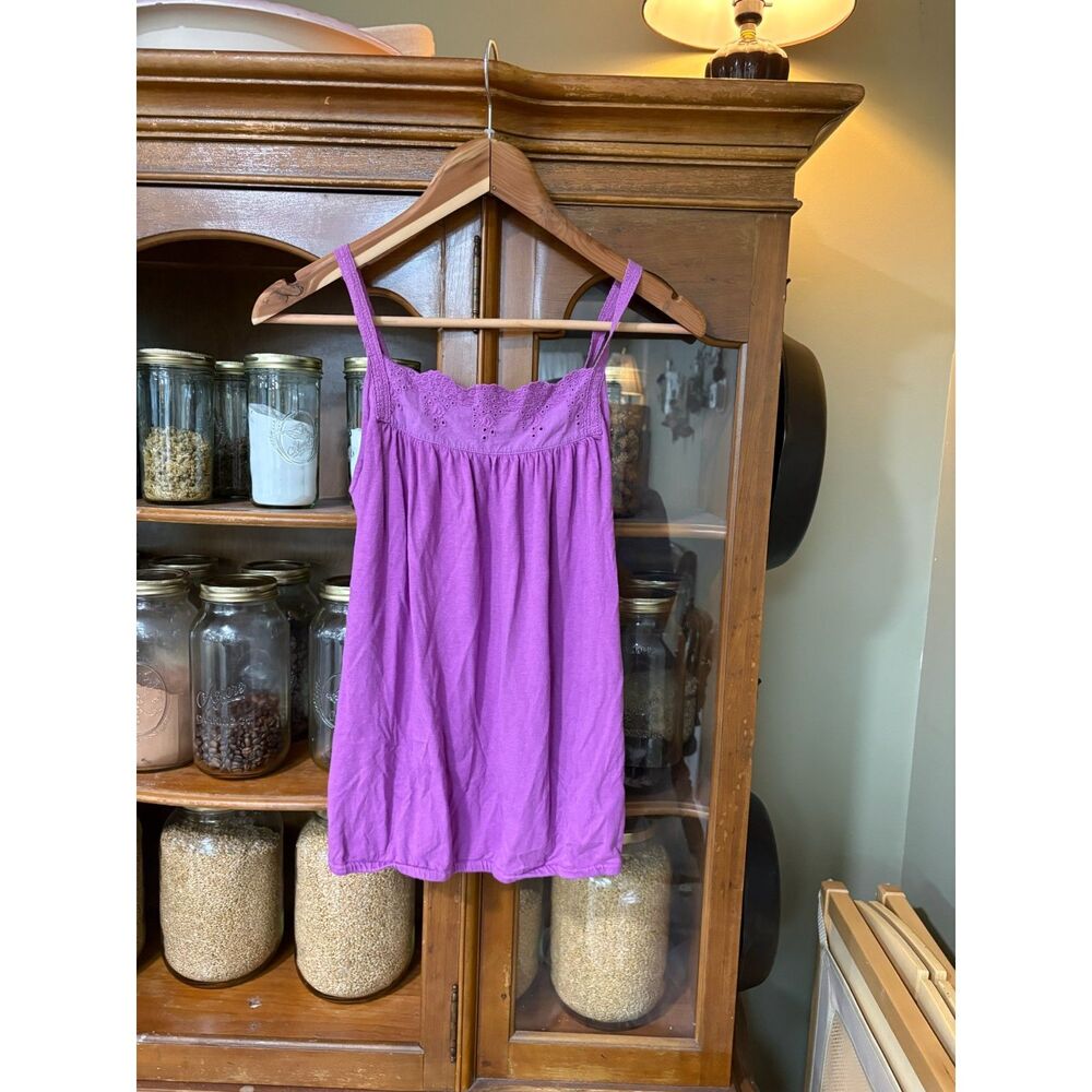 Y2K 2000's Vintage Purple Old Navy Tank Elastic Waist Boho Feminine
